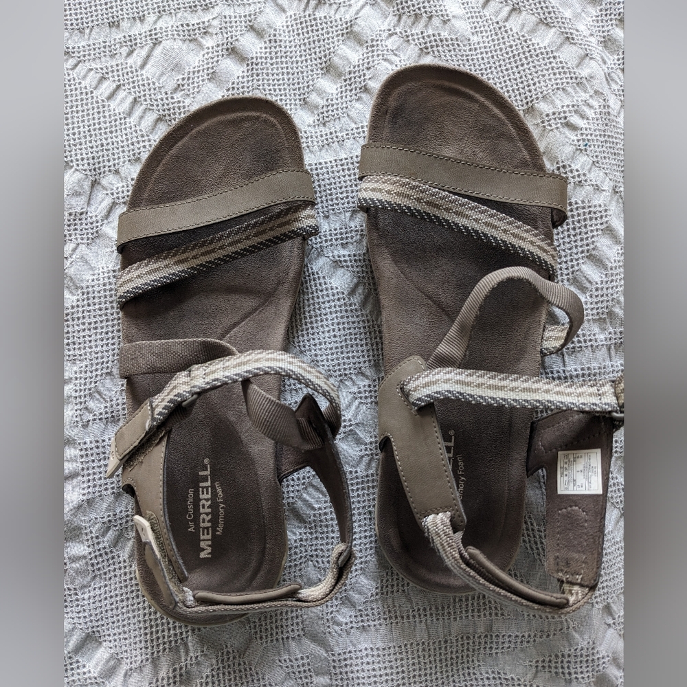 Merrell Mendi Backstrap Sandals Air Cushion Beach Outdoors Womens 10
